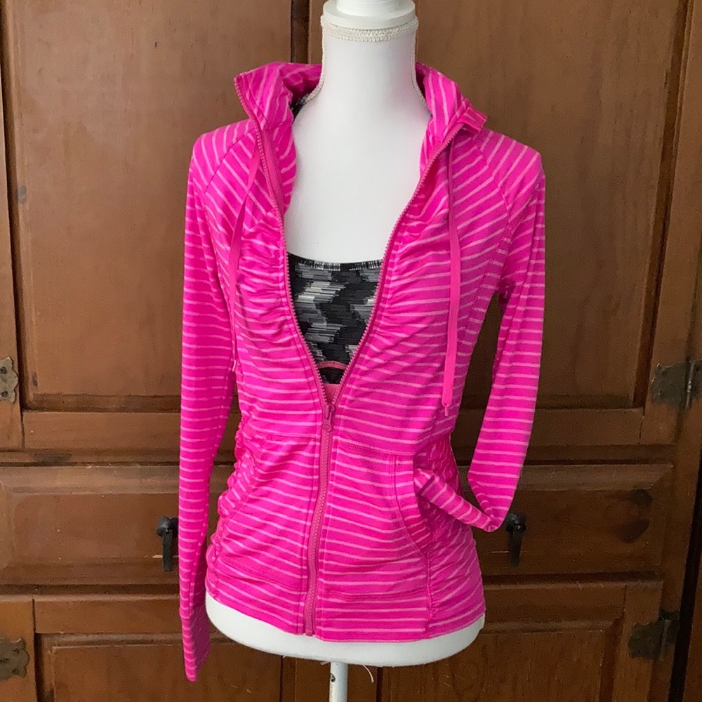 90 Degree Dark Pink Zip Up